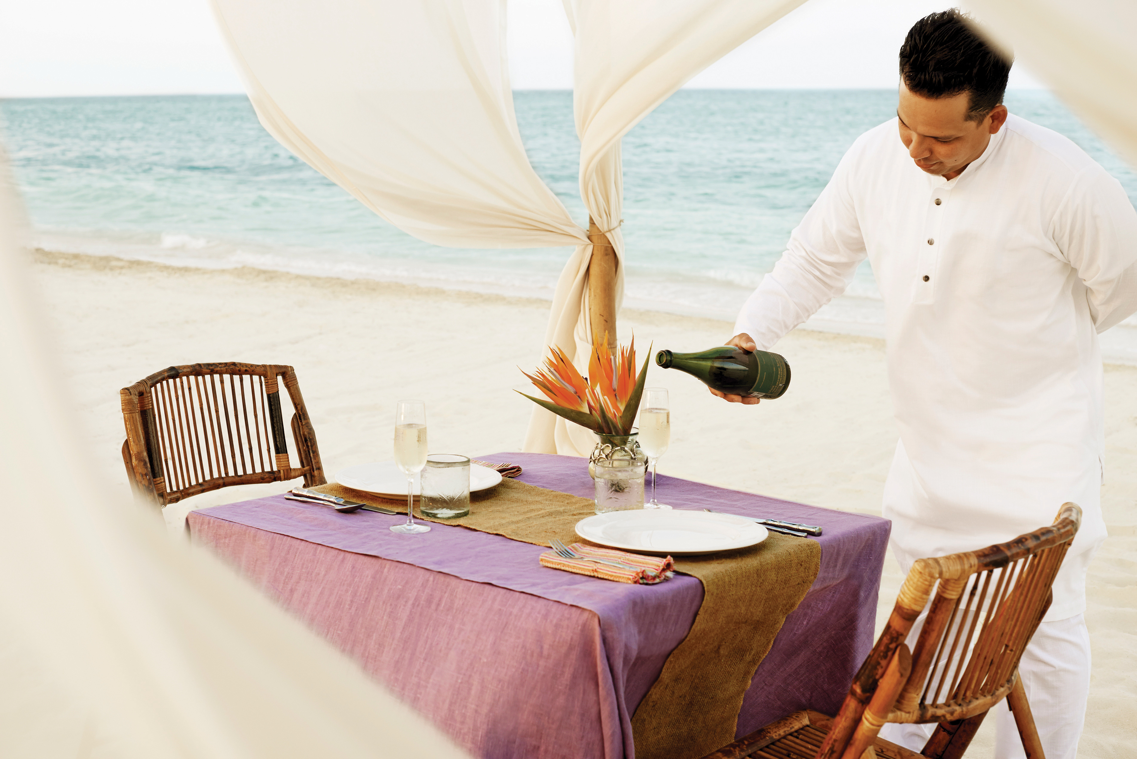 Resort with a Romantic Dinner on the Beach 