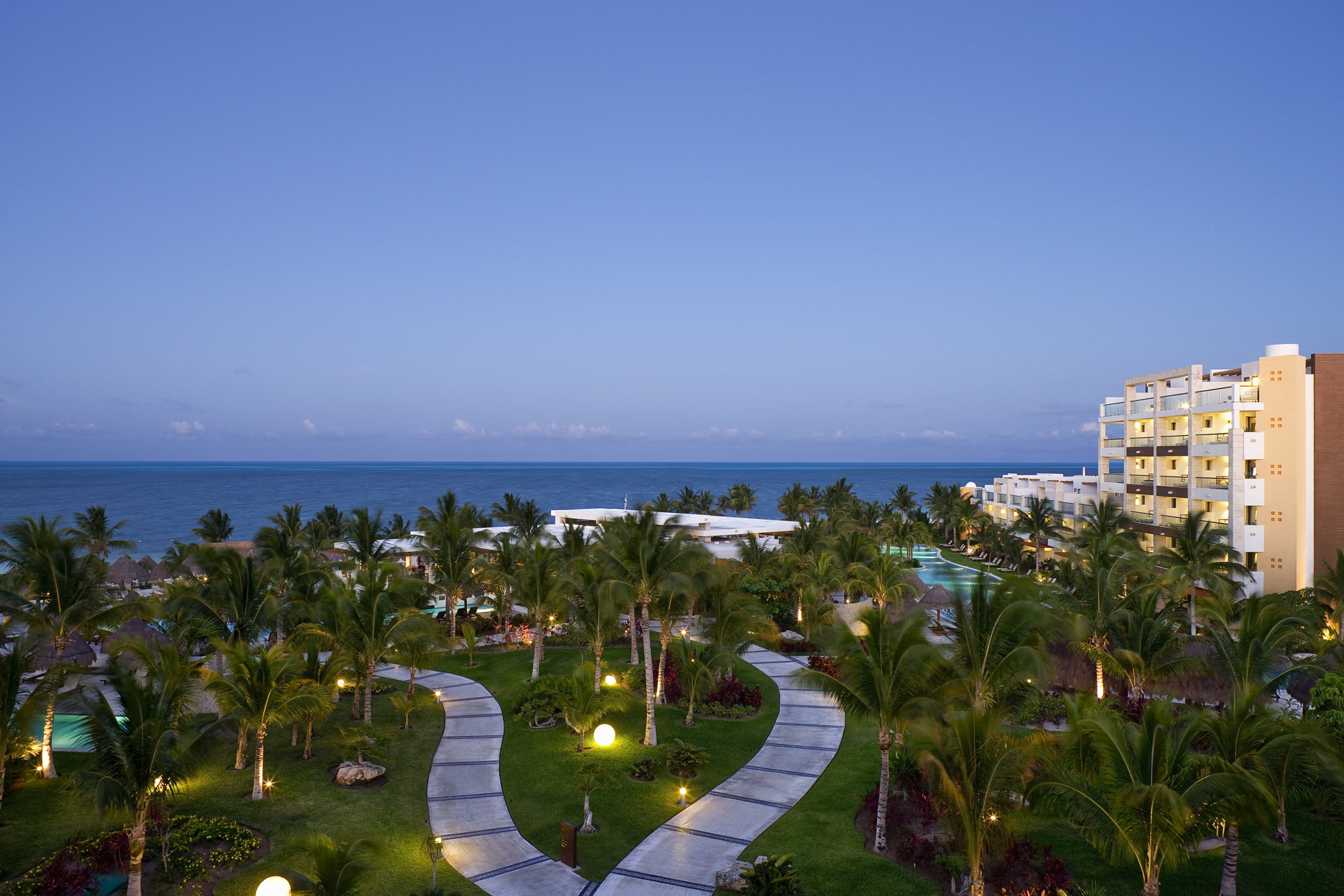 Resort gardens at Excellence Playa Mujeres