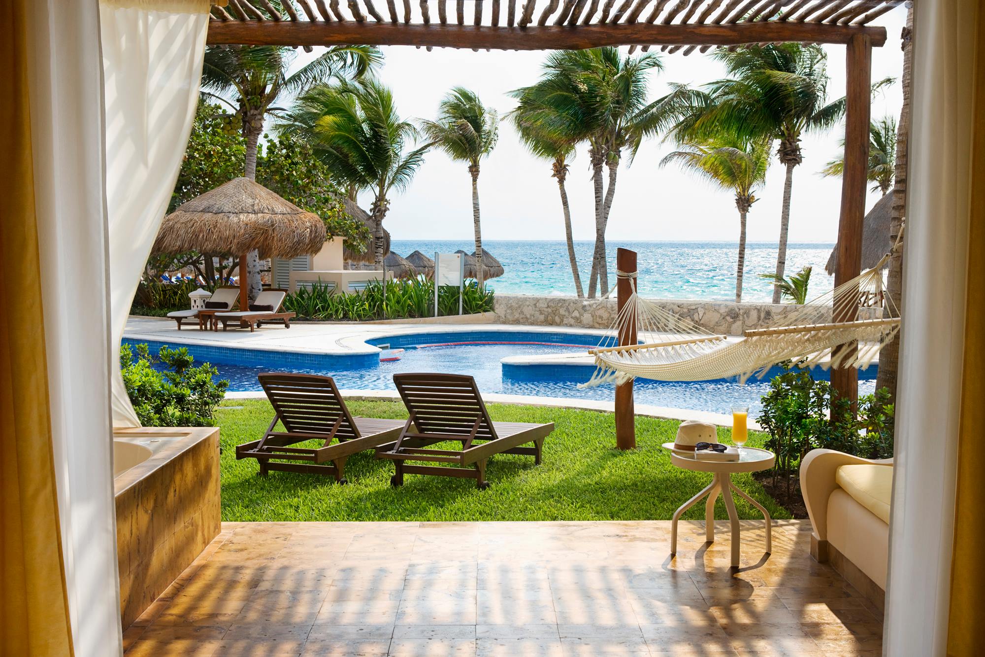 view from suite in Excellence Riviera Cancun resort