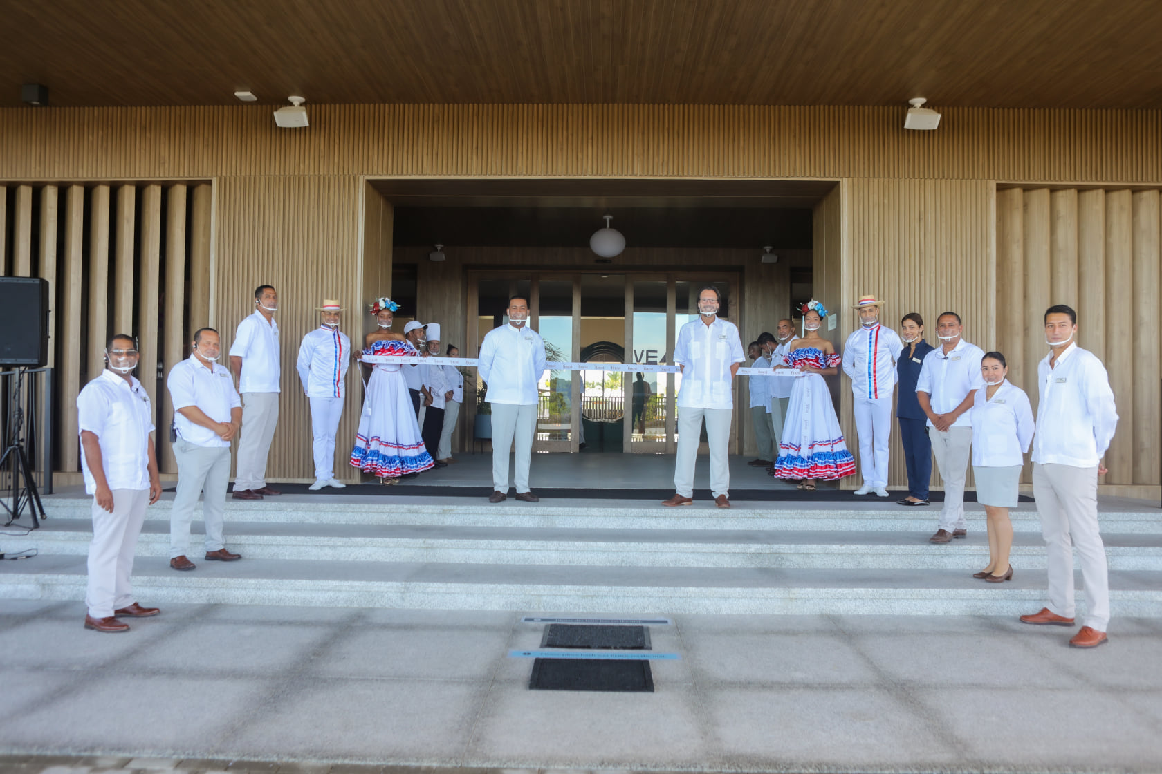 Staff welcoming guests to Finest Punta Cana during the pandemic