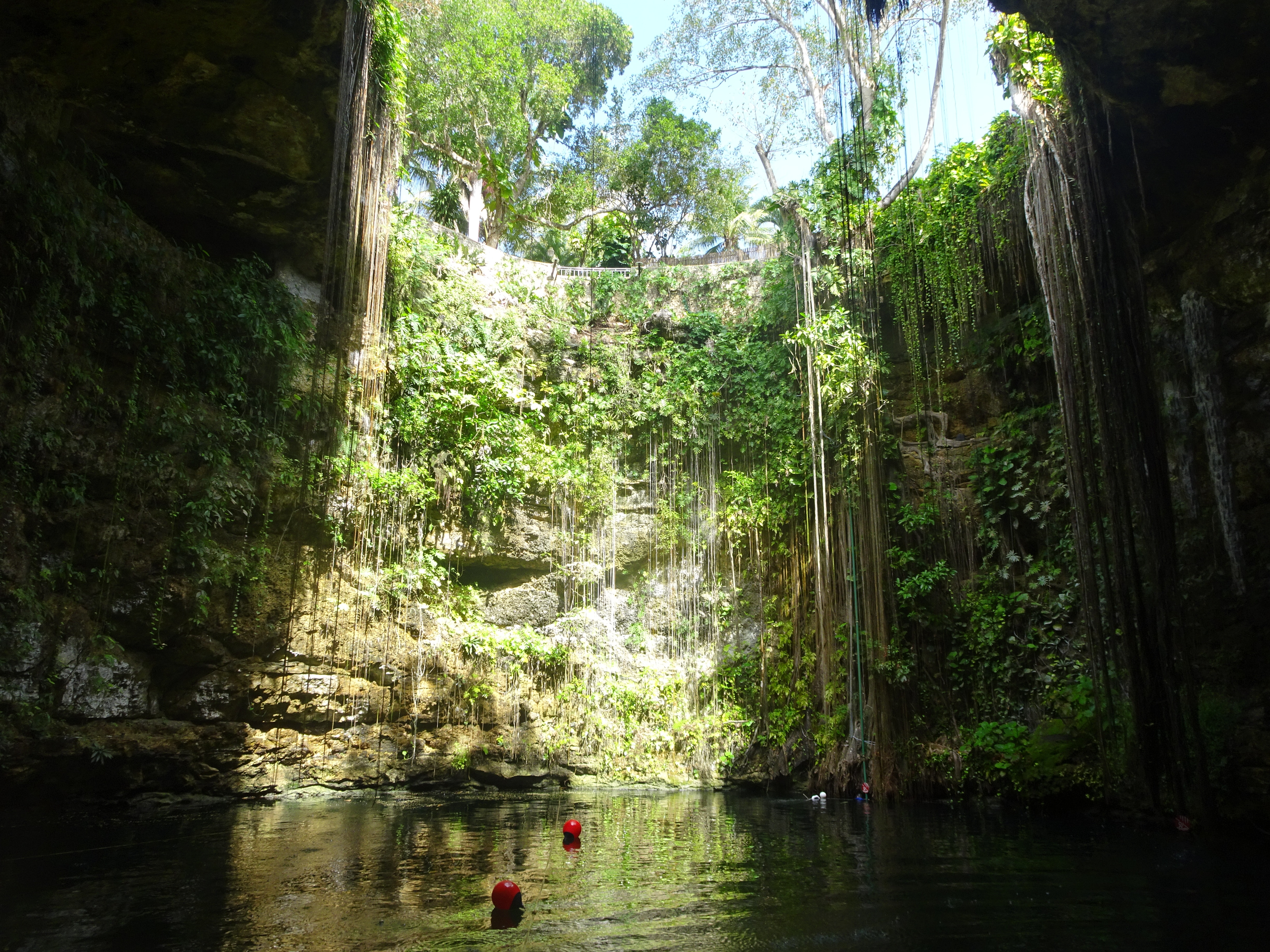 Ik Kil Cenote near Chichen Itza in Cancun, Mexico