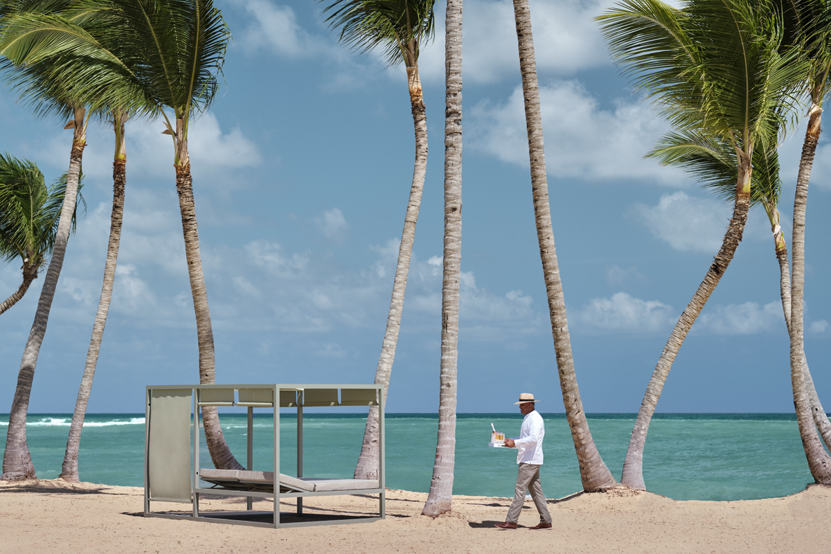 Private Excellence Club beach area in the Caribbean