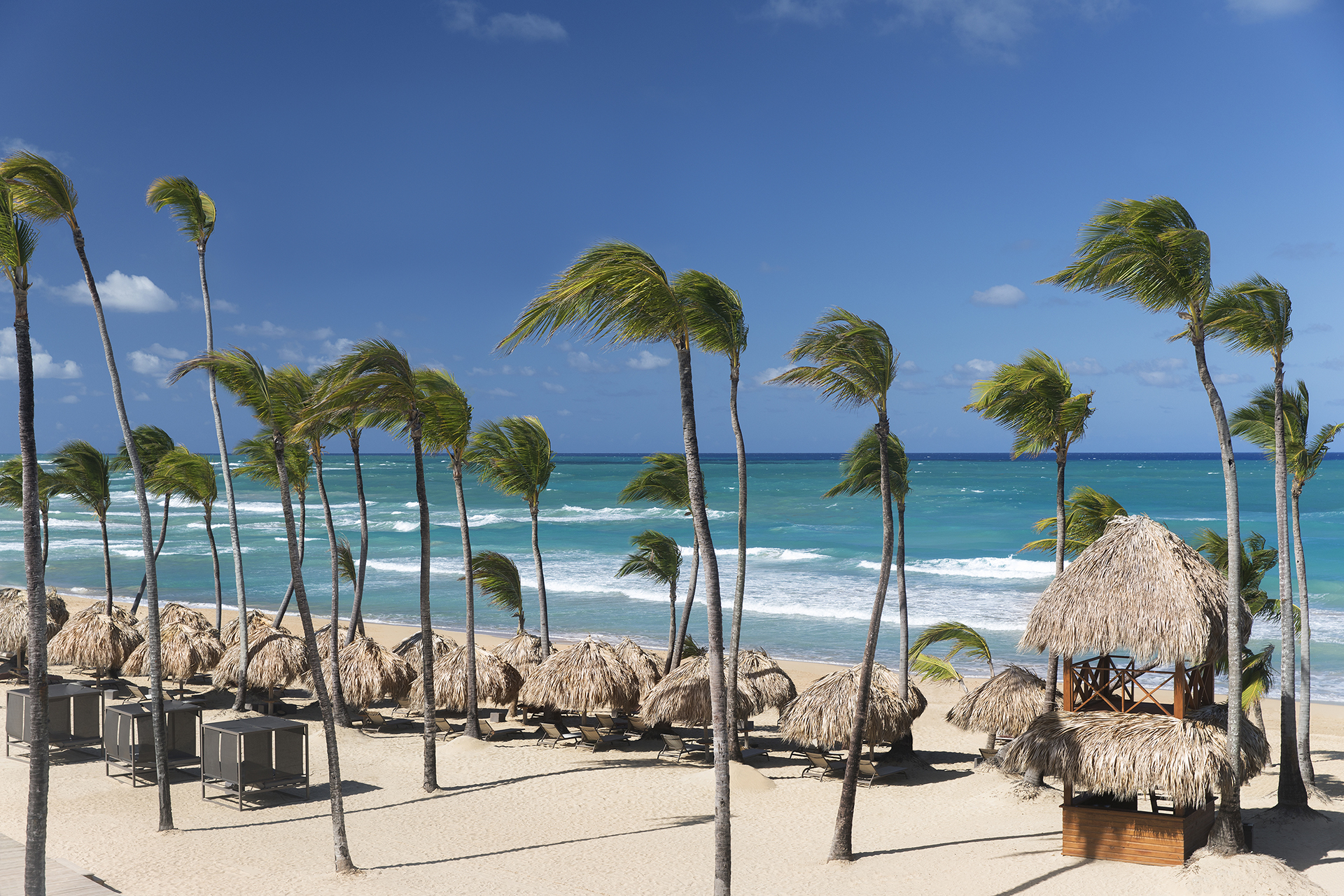 View of the ocean from an All Inclusive resort in Punta Cana