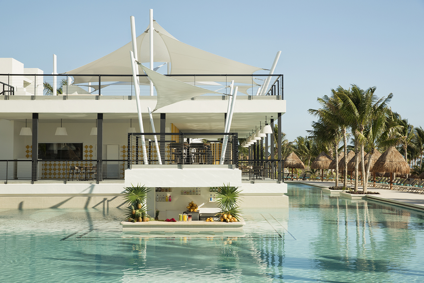 Swim up bar at an all ages resort in Mexico Swim up bar at an all ages resort in Mexico