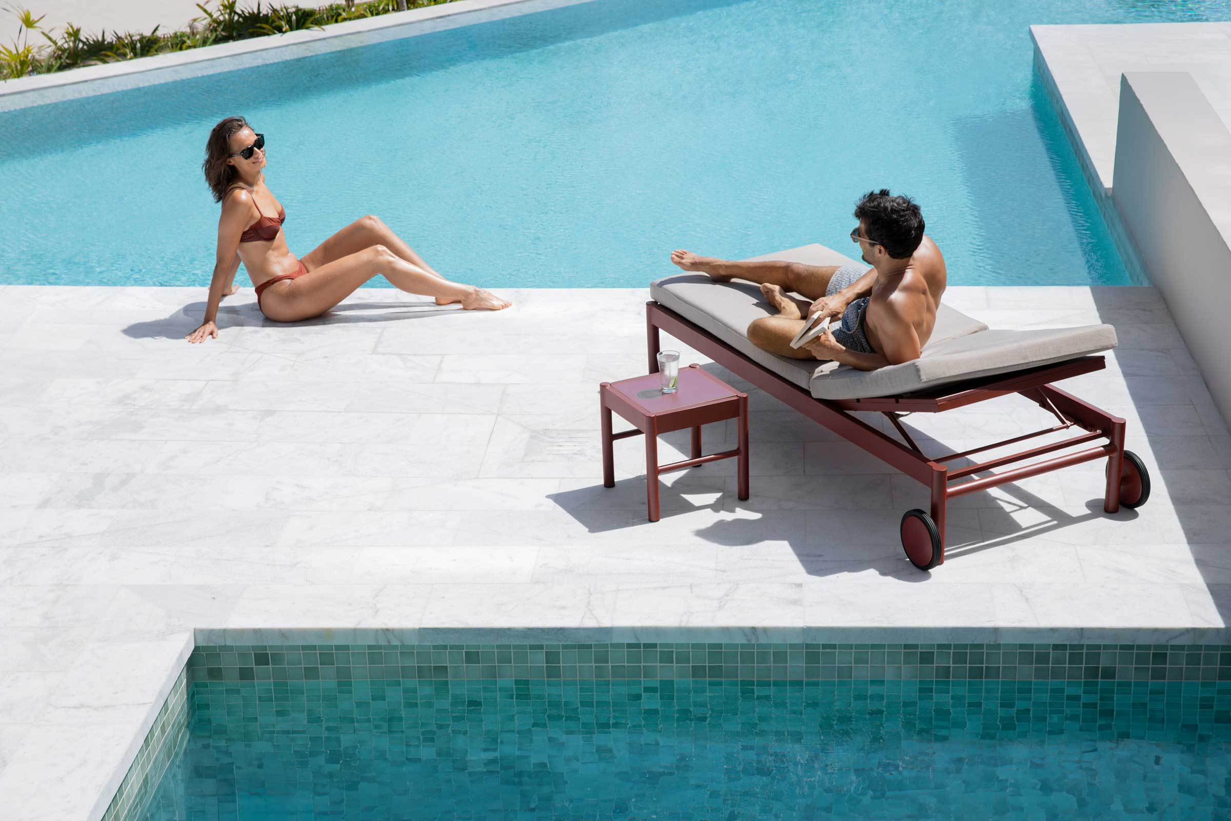 Swim up suites in a Caribbean resort Swim up suites in a Caribbean resort