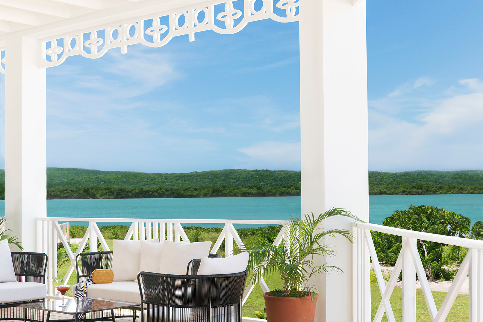 View of the lagoon and mangroves of montego bay in Excellence Oyster Bay