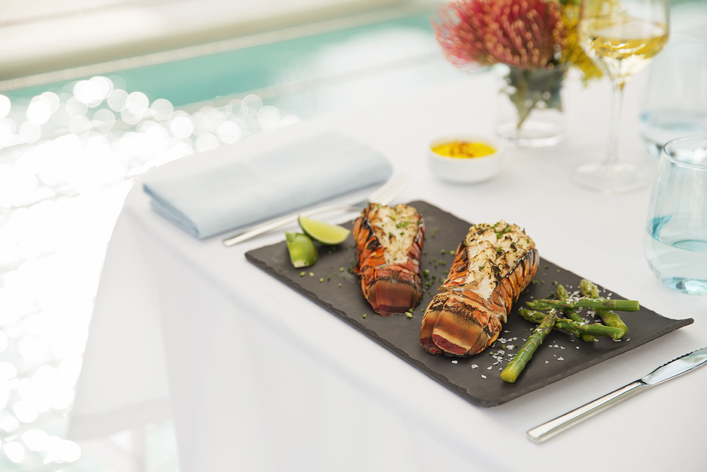 Duke's Lobster and Seafood an open-air restaurant at Finest Playa Mujeres 