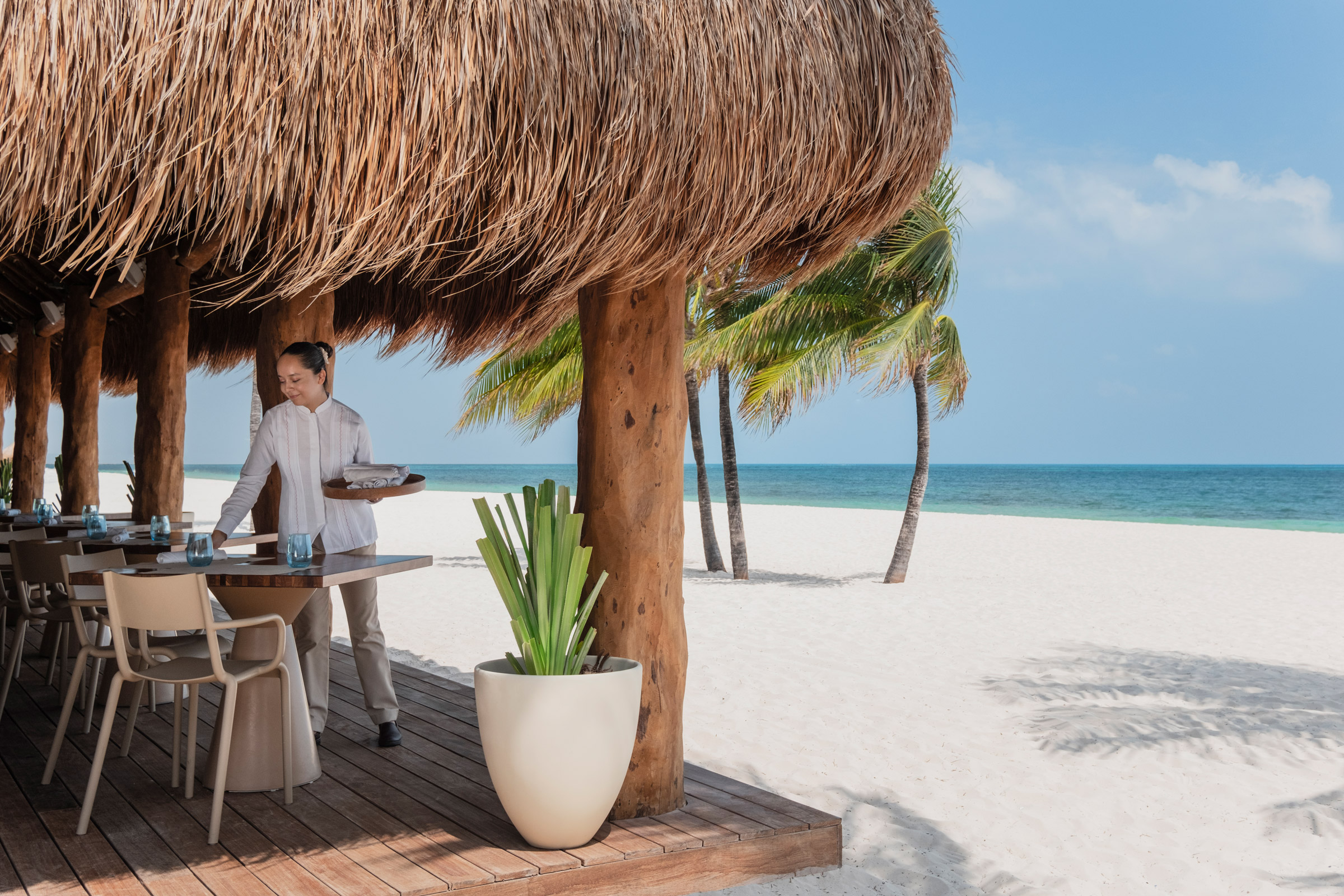 Beachfront restaurant in Playa Mujeres, Cancun